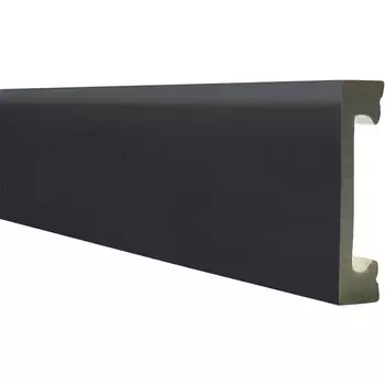 Плинтус экополимер Winart Pro Quadratum 65х16х2000 мм антрацит (90.65.001.024)