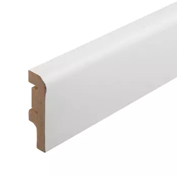 Плинтус МДФ Cosca Dcor AP02 белый 60х16х2400 мм под покраску