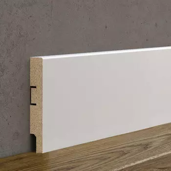 Плинтус МДФ Cosca Dcor AP75 белый 100х16х2400 мм под покраску прямой