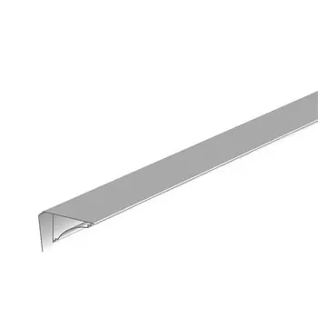 Плинтус потолочный для панелей ПВХ 10х3000 мм серый