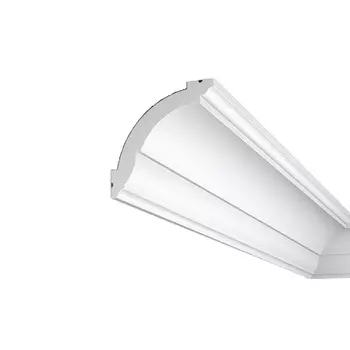 Плинтус потолочный из экополимера ударопрочный 69х71х2000 мм Cosca Decor KX