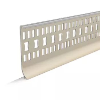 Плинтус ПВХ Ideal 100 мм светло-серый 2200 мм под линолеум