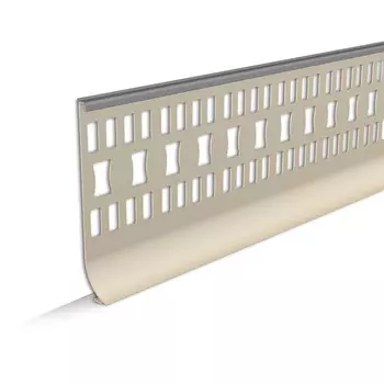 Плинтус ПВХ Ideal 100 мм темно-серый 2200 мм под линолеум