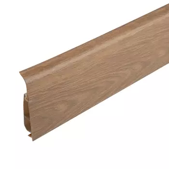 Плинтус ПВХ напольный Salag Lima 72 мм дуб бурбон натуральный 2500 мм