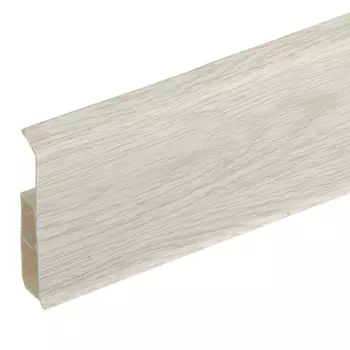 Плинтус ПВХ напольный Wimar Quadro 100 мм каштан генри 2200 мм Г-профиль со съемной панелью