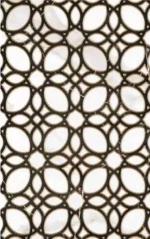 Плитка декор Unitile Фиеста белая 1 400x250x8 мм