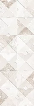 Плитка облицовочная Alma Ceramica Mars бежевая геометрия 600x200x7,5 мм (16 шт.=1,92 кв.м)