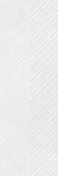 Плитка облицовочная Керамин Дезерт 7Д белый шеврон 900х300х10,5 мм (5 шт.=1,35 кв.м)