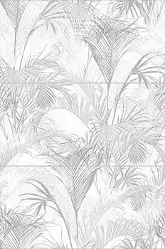 Плитка панно New Trend Konor листья серая 747x500x7,5 мм (3 шт. в комплекте)