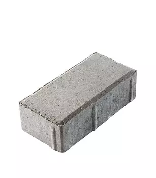 Плитка тротуарная Б.2.П.6 В (25) Брусчатка кирпичик 100х200х60 мм серая бетонная Выбор
