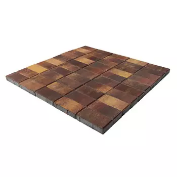 Плитка тротуарная моноформатная Прямоугольник 200х100х40 мм color mix Мальва бетонная Braer (19,44 кв.м)