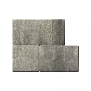 Плитка тротуарная разноразмерная Триада 600/450/300х300х60 color mix Туман бетонная Браер (12,96 кв.м)