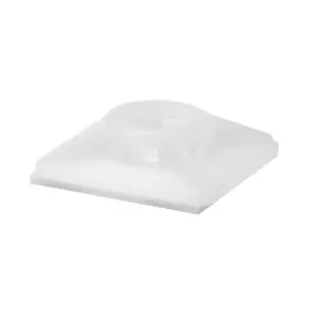 Площадка для крепления стяжек DKC 28х28 мм двойная самоклеящаяся полиамидная белая (100 шт.) (25473SR)