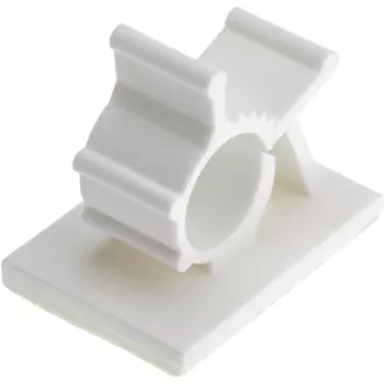 Площадка для крепления стяжек Duwi 19x25 мм самоклеящаяся нейлоновая белая (5 шт.) (23169 5)