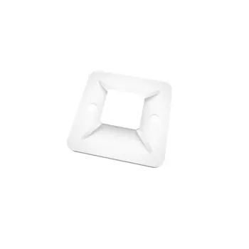 Площадка для крепления стяжек Duwi 20x20 мм самоклеящаяся нейлоновая черная (10 шт.) (30206 3)