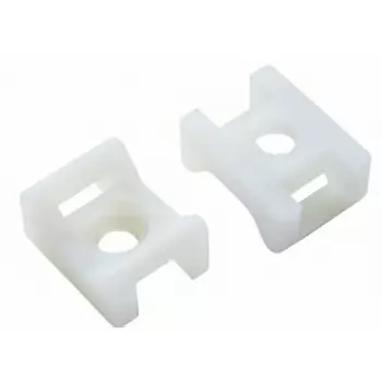 Площадка для крепления стяжек Duwi 22x16 мм нейлоновая белая (10 шт.) (30200 1)