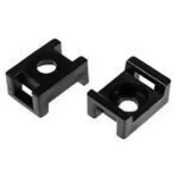 Площадка для крепления стяжек Duwi 22x16 мм нейлоновая черная (10 шт.) (30201 8)