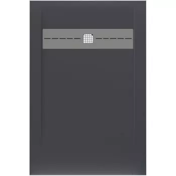 Поддон Allen Brau Infinity литьевой мрамор 120х80х3 см прямоугольник антрацит низкий (8.21002-AM)