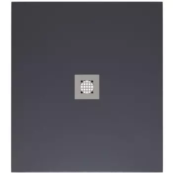 Поддон Allen Brau Priority литьевой мрамор 100х100х3 см квадрат антрацит низкий (8.31005-AM)