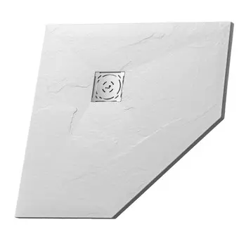 Поддон RGW Stone Tray искусственный камень 90х90х2,5 см трапеция белый низкий (16155099-01G)