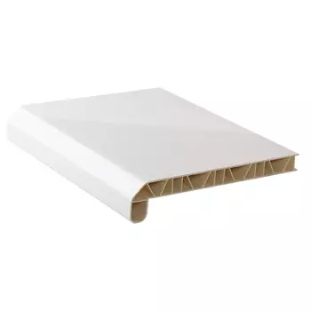 Подоконник ПВХ Bauset Lux-40 300х2000х18 мм белый глянцевый