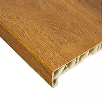 Подоконник ПВХ Vilplast 400х2000х20 мм покрытие Elesgo дуб золотой