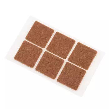 Подпятник фетровый 30х30 мм самоклеящийся темный (6 шт.)