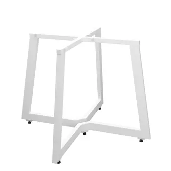 Подстолье металлическое Х-образное белое 590х590х700 мм