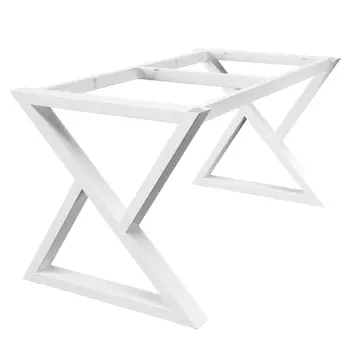 Подстолье металлическое прямоугольное белое 1400х740х710 мм