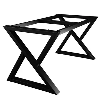 Подстолье металлическое прямоугольное черное 1400х740х710 мм