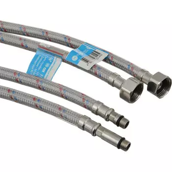 Подводка гибкая для смесителя ТР-сантехника 1/2 ВР(г) х М10 штуцер 18/35 мм 60 см (21815)