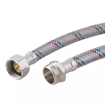 Подводка гибкая для воды КМ 1/2 ВР(г) х 1/2 НР(ш) 80 см (616586)