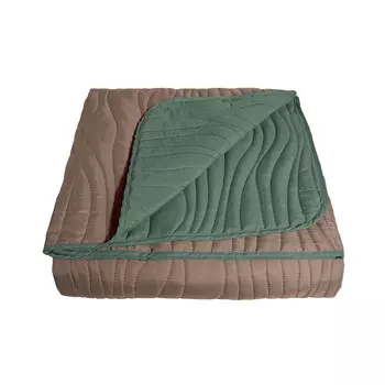 Покрывало 200х220 см Melissa Кора двустороннее стеганое гранит/махагон (5091650 02)