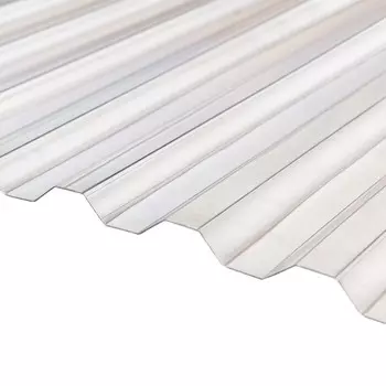 Поликарбонат монолитный профилированный Кинпласт 1,3 мм 1,05х2 м прозрачный