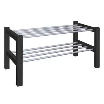 Полка для обуви черная Sheffilton SHT-SR9