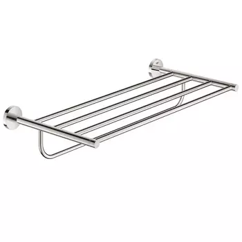 Полка для полотенец Grohe Essentials 650х270 мм с дополнительной штангой на шуруп сталь хром (40800001)