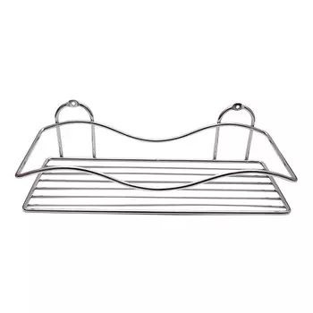 Полка для ванной Delphinium 300х125х90 мм металл хром (101135)