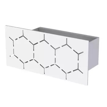 Полка для ванной Flow Bee 200х92х90 мм металл белая (Fl-bee-mono20-б)