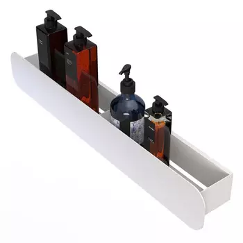 Полка для ванной Flow Radius 600х92х90 мм металл белая (Fl-ra-m60-б/4056)