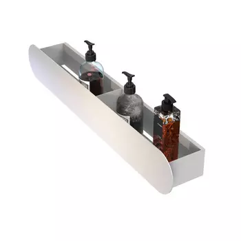 Полка для ванной Flow Round 600х92х90 мм металл белая (Fl-ro-m60-б/3837)