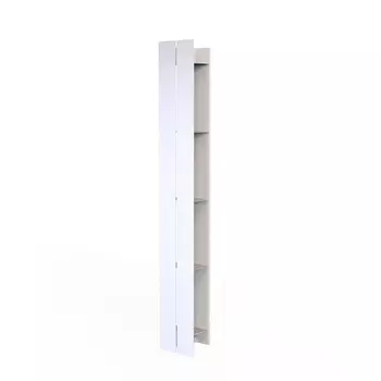 Полка для ванной Flow Skyline пятиярусная с крючками 150х96х1000 мм металл белая (Fl-sky-pr15k-б)