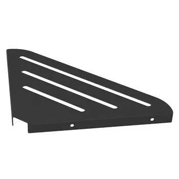 Полка для ванной Граф Держалкин угловая 380х230х20 мм металл черная (GDP-006-ч)