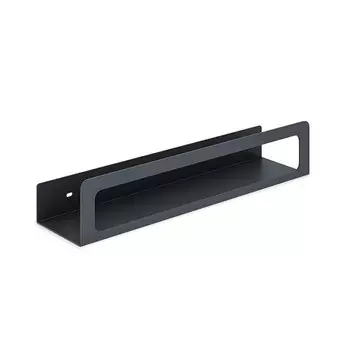 Полка для ванной Ulitka Unit с полотенцесушителем 500х80х100 мм металл черная (74104578)