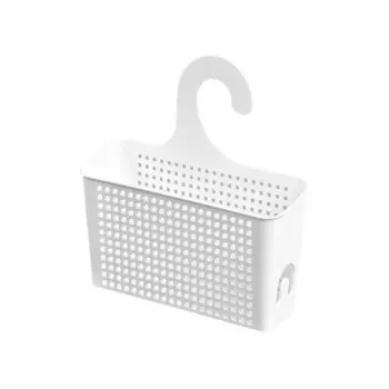 Полка для ванной Violet Виолет органайзер 310х120х100 мм пластик белая (161106)