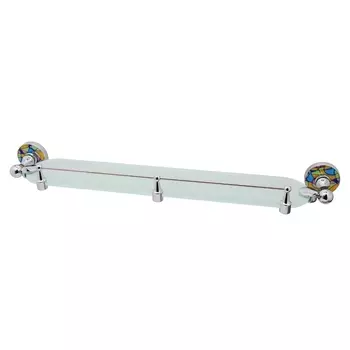 Полка для ванной WasserKraft Diemel K-2200 117х610х60 мм стекло/металл хром (K-2244)