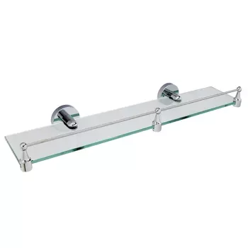 Полка для ванной WasserKraft Rhein K-6200 125х500х55 мм стекло/металл хром (K-6244)