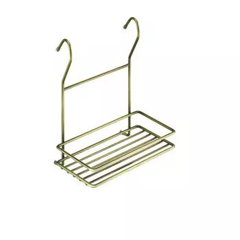 Полка на рейлинг одинарная малая 200х135х250 мм античная бронза (MX-067 AB)