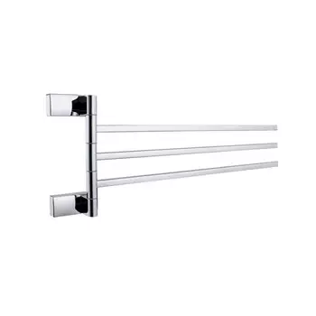 Полотенцедержатель Haiba HB8813 450 мм тройной поворотный на шуруп металл хром (550675)