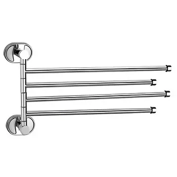 Полотенцедержатель РМС А10 222 мм четверной поворотный на шуруп нержавеющая сталь хром (A1026)