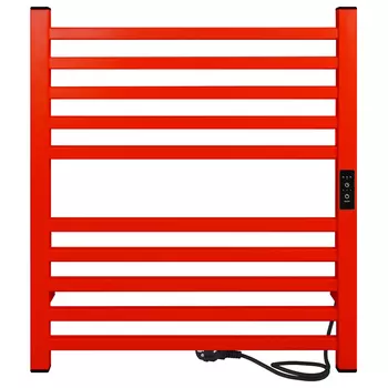 Полотенцесушитель электрический Indigo Attic 600х530 мм 80 Вт с терморегулятором красный